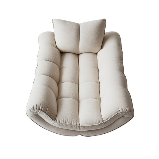 Padic Inflatable Couch - 100% Natural Sustainable Linen Cover - Professional Grade Fiber Integrity - Removable Washable Cover - Heritage Series